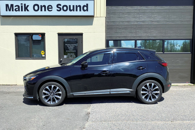 2019 Mazda CX-3 with professional window tint in North Bay